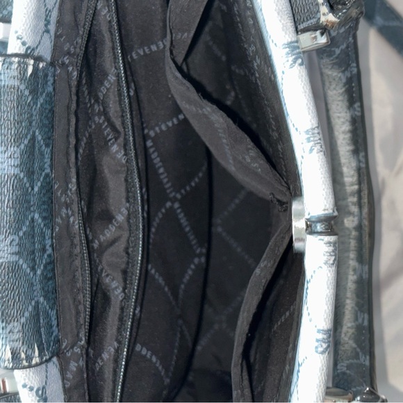 Stylish Steve Madden Tote Bag - light blue and denim blue - Picture 10 of 14